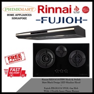 Rinnai RH-S3059-PBW Slimline Hood + Fujioh FH-GS7030 SVGL Gas Hob BUNDLE DEAL - FREE DELIVERY