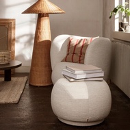 Stool ทรงกลม ผ้าขนสัตว์ โซฟา รูปทรงกลม วัสดุอื่นๆ ไม่ต้องประกอบ ไม่มีช่องเก็บของ ความหนาแน่นของน้ำหน