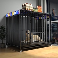 ST/💟Dog Cage Medium Dog with Toilet Separation Pet Dog Cage Dog Cage Indoor Fence Border Collie Labrador Golden Retrieve