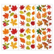 Thanksgiving Fall Leaves Window Clings Window Decals Fall Clings for Glass Window Seasonal Autumn De