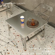 Table YSY0 Table Small Apartment Stainless Steel Dining Table Household Study Table Simple Stall Tab