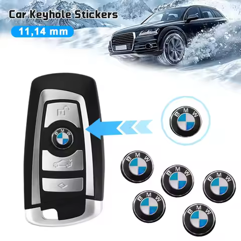 11/14MM 3D Badges Car Key Shell Stickers Remote Control Logo Decal for BMW Performance M1 M2 F32 F30