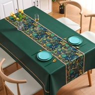 KK  PVC Table Cloth Vintage Water Proof Table Cover  Alas Meja Makan Alas Meja Plastik Coffee Table 