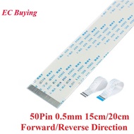 5pcs/lot FPC/FFC 50Pin Ribbon Flexible Flat Cable Wire Pitch 0.5mm 15cm/20cm Length Forward Reverse 