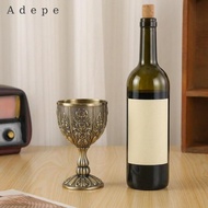 [Adepe] Vintage Goblet, Novelty Embossed Wine Liqueur Cup, Retro European Goblet Cup for Blessings