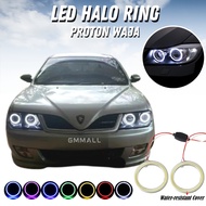 PROTON WAJA 1pc LED Halo Ring Angel Eyes Headlight Signal Day Light DRL Lampu Signal campro mmc