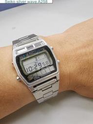 稀有Seiko 80'年代silver wave液晶顯示電子錶A258 二手良品#304