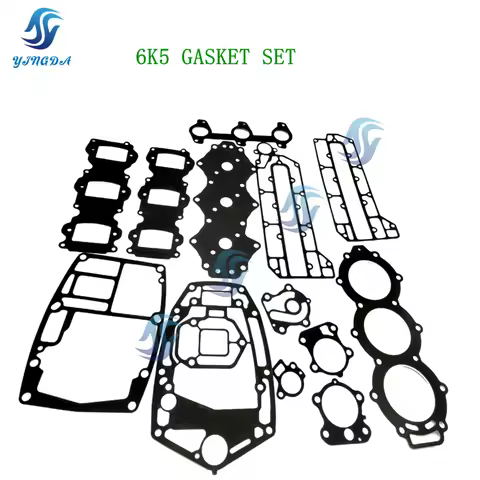 6K5-GASKET SET For Yamaha Head Cover Outboard Motor 2-Stroke 60HP 70HP,6H3-11181-A0,62Y-12414-00,688