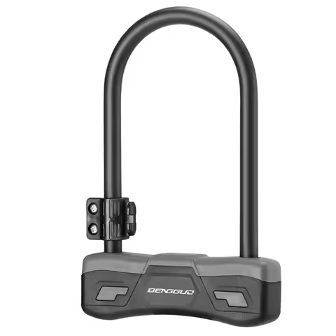 Bike U Lock with Mounting Bracket Bicycle U Lock with 2 Keys Bicycle U-shaped Lock for Road Bikes Sh