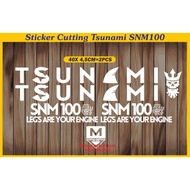 Fixie cutting sticker tsunami bicycle sticker tsunami SNM100