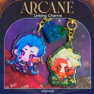 Arcane League of Legends Acrylic Linking Charms keychain | kozochii