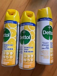 Dettol 殺菌，消毒噴霧3支450 mL