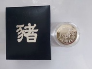 1995年香港豬年紀念幣 銀幣 12生肖