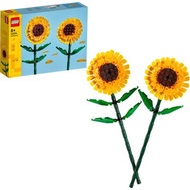 LEGO Sunflowers Building Kit, Artificial Flowers for Home Décor, Flower Building Toy Set for Kids, S