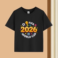 T TW Hot Sale 2026 WORLD CUP WORLD CUP Children's T-Shirt 220g Pure Cotton Short Sleeve 60329-12Kore