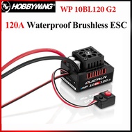 HOBBYWING QuicRun WP 10BL120 G2 120A Brushless ESC Speed Controller Waterproof 2-4S For 1/10 1/12 RC