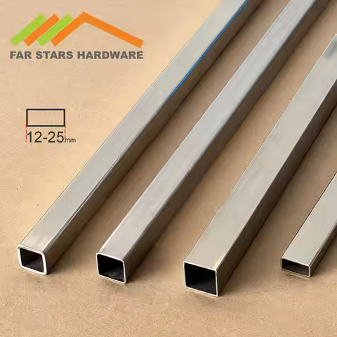 304 Stainless Steel Square Tube Special Shaped Pipe for Decoration 12x12 14x14 15x15 16x16 19x19 20x