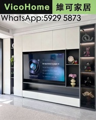 電視組合櫃 TV cabinet 定制一體櫃 Storage cabinet 5年質保 墻身櫃 餐邊櫃 私人訂製    可上門度尺 免費設計  電視櫃 儲物櫃 實木櫃   櫃  櫃子【包送貨Free 