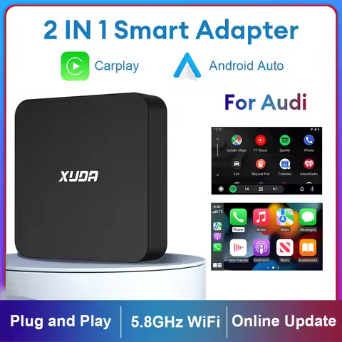 XUDA Wireless CarPlay Android Auto Wireless Adapter Smart Box For Audi A3 A4 A5 A6 A7 A8 Q3 Q4 Q5 Q6
