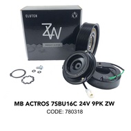 MERCEDES-BENZ ACTROS 9PK ( 130MM ) 24V 7SBU16C DENSO CLUTCH ASSY ( NEW )