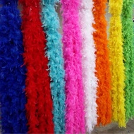 2M Feather Boa Strip Fluffy Costume Fancy Dress Wedding Xmas Party DIY Decor