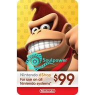 Nintendo Switch eshop Prepaid Card $99 Usd|