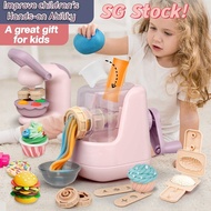 3D Color Clay Toy Playdoh Set Toys For Kids Pretend Playset Noodle/Sushi/Burger/Ice Cream Maker