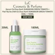 [COMBO] Serum Cà Chua Xanh SUNGBOON GREEN TOMATO 30ML + Pad Tẩy Da Chết Cà Chua Xanh SUNGBOON GREEN 