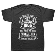 Made Vintage In 1966 T-shirts Men Dad Father Short Sleeve 56 Years Old 56Th Birthday Gift T Shirt Co
