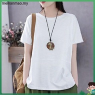 【XL-4XL】Baju Murah Viral Perempuan Baju Tshirt Women Korean Style Women T-Shirt Short Sleeve Shirt W