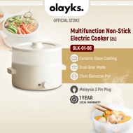 Olayks Multifunction Non-Stick Electric Cooker (2L) OLK-01-06 1Year Warranty