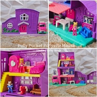 Polly Pocket Pollyville Pocket House playset 40 with micro doll and car