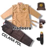 Girls' School Uniform Set Scout Shirt PDL Brown Scout Pants Strap