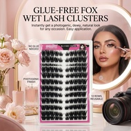 Fox Style Wet Look False Eyelashes 7-13mm C Curl for Asian Eyes