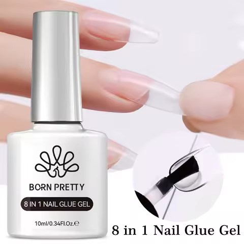 BORN PRETTY 10ml 8-in-1 Nail Glue Gel Transparent Function Gel Soak Off UV LED Semi Permanent Nail G