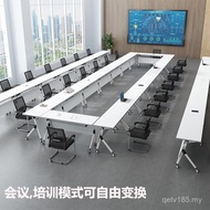 Combination Foldable 5V Stitching Free Wheeled Educational Institution Training Conference Table Cha
