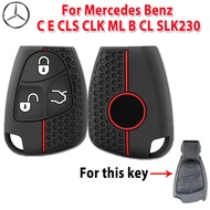 Silicone Car Remote Key Cover For Mercedes Benz C E CLS CLK ML B CL SLK230 S430 S500 S600 SL500 R350
