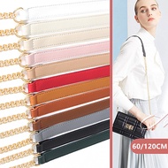 60/120CM  Bag Strap PU Leather and Chain tali beg rantai Replacement tali beg wanita Sling Handcarry