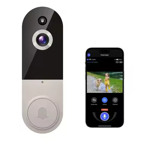 Intelligence Doorbell Camera Wireless Smart WiFi Video Doorbell 1080P Video Doorbell Camera With 2 W
