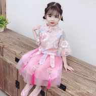 Selling Over 10,000 Girls Hanfu Spring Autumn Fairy Style Ancient Tang Suit Skirt Children Western S