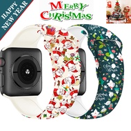 [New Product] Christmas cartoon Apple Watch Printing Ribbon is suitable for iWatch series SE 7 6 5 4