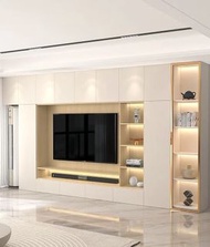 全屋定製 電視櫃  TV Cabinet 滿墻電視柜 收納儲物 Storage Cabinet 支持訂製 儲物櫃 即order即製做 層架 置物架