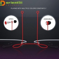 ORIENTLII Earplug Lanyard, Safety Travel Earplugs Cord Silicone Loop,  Anti-lost Double ring Rope Co