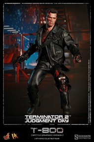 全新 Hottoys DX13 Terminator T2 T800 Battle Damaged 未來戰士