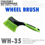 WH-35 Green Wheel Brush with Rubber handle by Macolay Enterprise