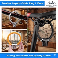 BIKE Cable Bicycle Lock 110mmRing - Bicycle Padlock - CYCLINGBOX BG-8238