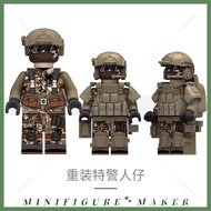 Hot-selling Compatible Toys Building Block Minifigures Military Ghosts Special Forces Police SWAT Fi