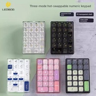 LEOBOG K21無線透明外接數字小鍵盤機械客制化pad熱插拔藍牙三模
