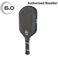 SIX ZERO 6.0 Pickleball Paddle 16mm Double Black Diamond Power - สุดยอดอุปกรณ์ Pickleball สำหรับคุณโ