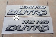 stiker tulisan Hino 300 dutro 130HD dan dutro 110HD